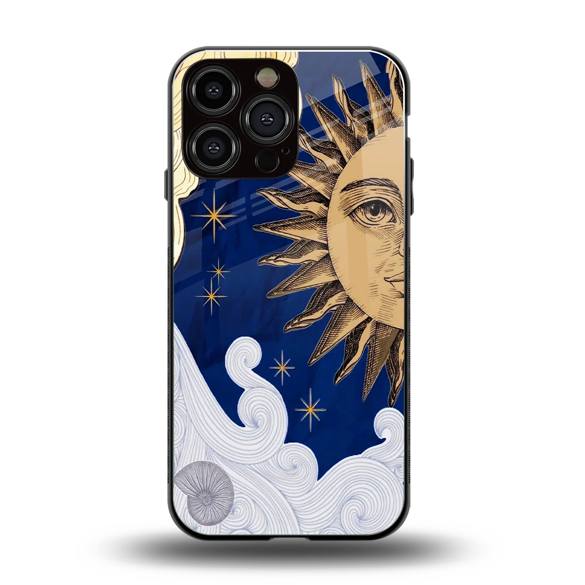 Solar Bliss back phone cover | glass case for iphone 16 pro max