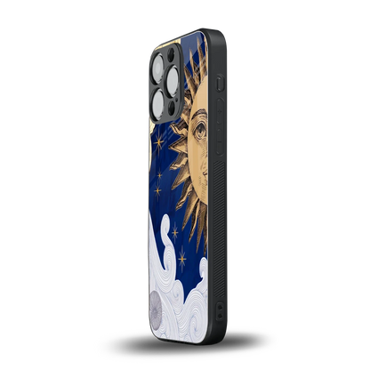Solar Bliss iphone 16 pro mobile cover | shockproof glass phone case