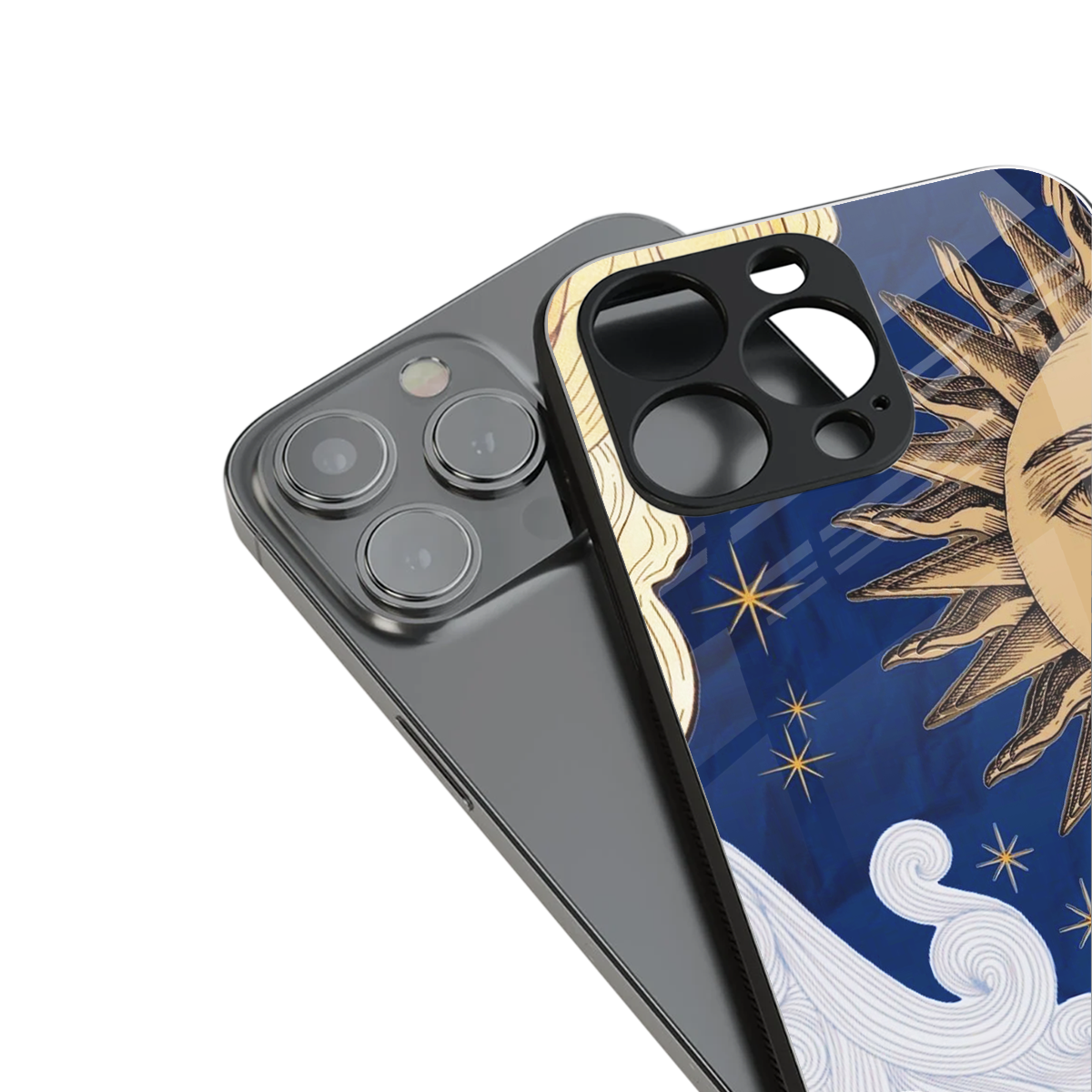 Solar Bliss stylish phone case for iPhone 16 | glossy glass and slim fit
