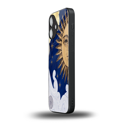 Solar Bliss iPhone 16 mobile cover | shockproof glass phone case