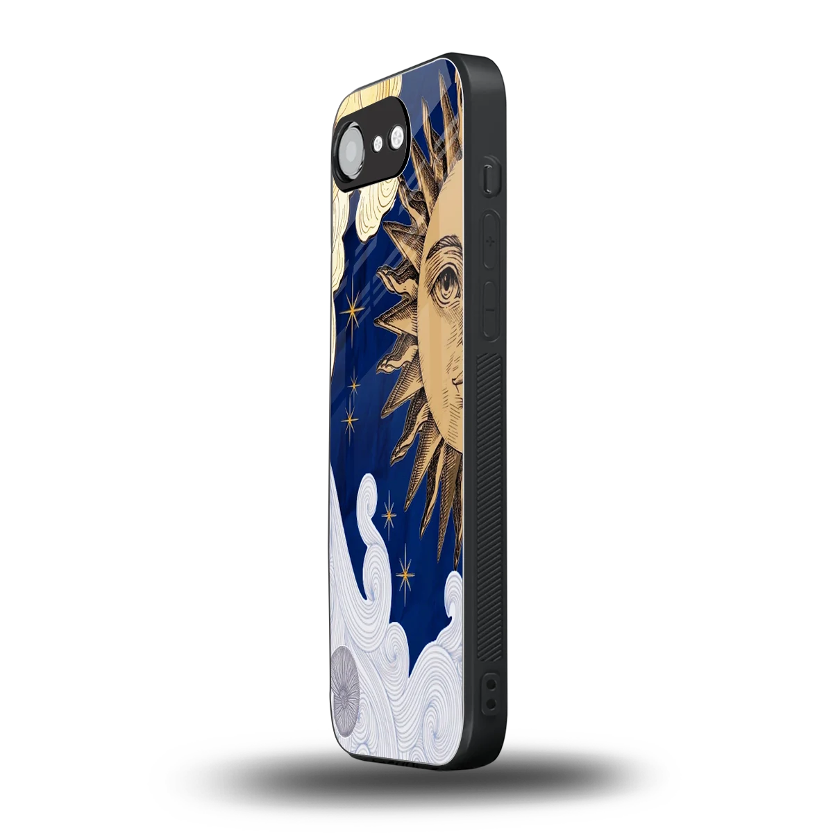 Solar Bliss iphone 17e mobile cover | shockproof glass phone case