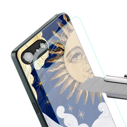 Solar Bliss stylish phone case for iphone 16e | glossy glass and slim fit