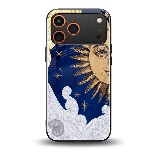 Solar Bliss back phone cover | glass case for iphone 17 pro max