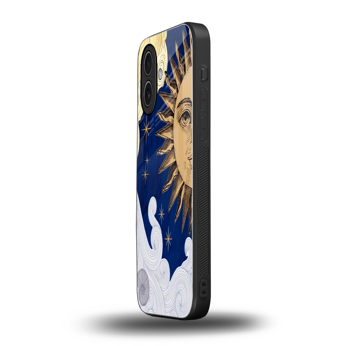 Solar Bliss iphone 17 mobile cover | shockproof glass phone case