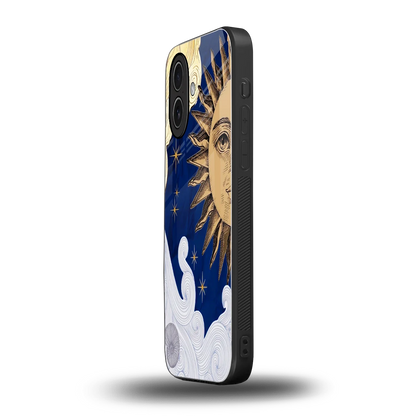 Solar Bliss iphone 17 mobile cover | shockproof glass phone case