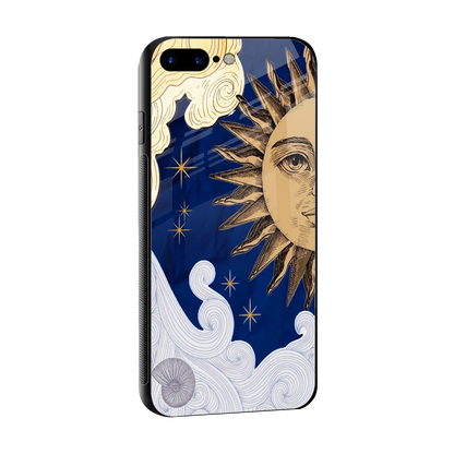 Solar Bliss sleek iphone 8 plus cover with tempered glass back and TPU edges