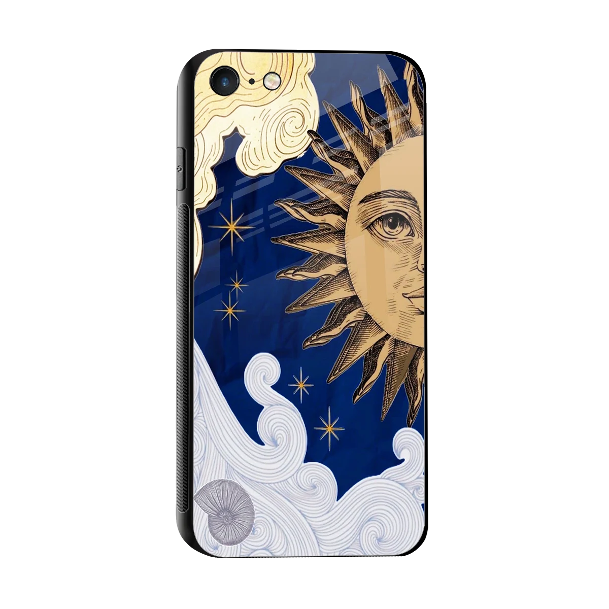 Solar Bliss sleek iphone 7 cover with tempered glass back and TPU edges