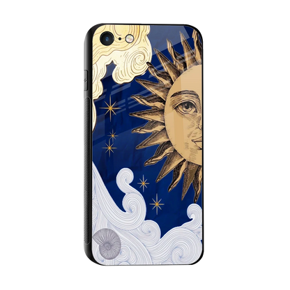 Solar Bliss sleek iphone 7 cover with tempered glass back and TPU edges
