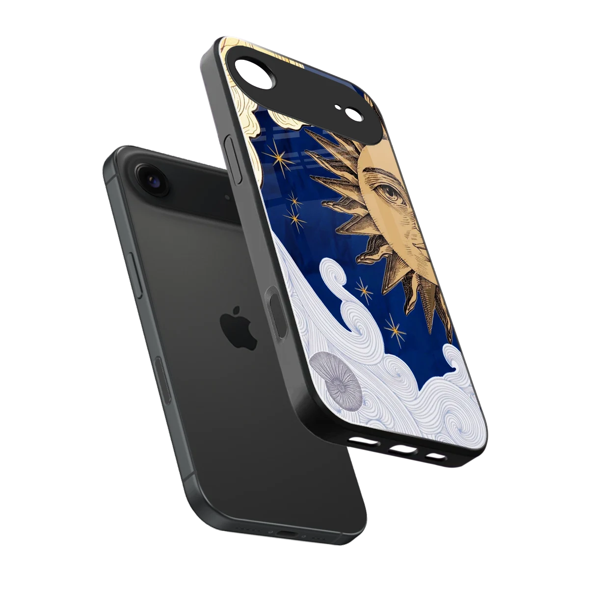 Solar Bliss sleek iphone air cover with tempered glass back and TPU edges