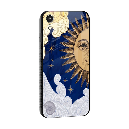 Solar Bliss sleek iphone xr cover with tempered glass back and TPU edges