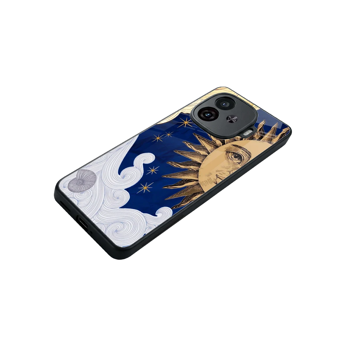 Solar Bliss stylish phone case for iqoo neo 10r 5g | glossy glass and slim fit