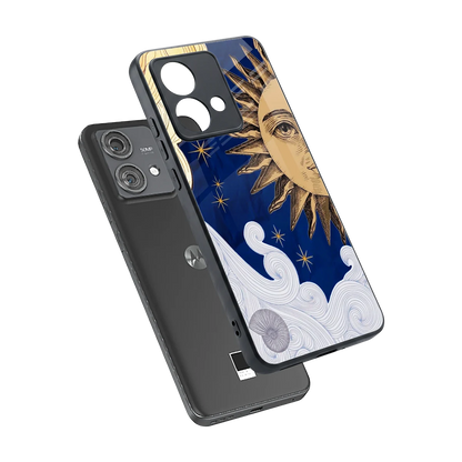 Solar Bliss sleek motorola edge 40 neo 5g cover with tempered glass back and TPU edges