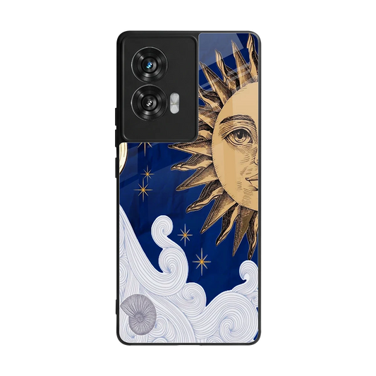 Solar Bliss back phone cover | glass case for motorola edge 50 fusion