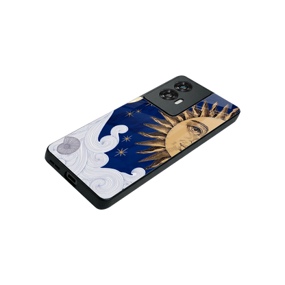 Solar Bliss stylish phone case for motorola edge 50 fusion | glossy glass and slim fit