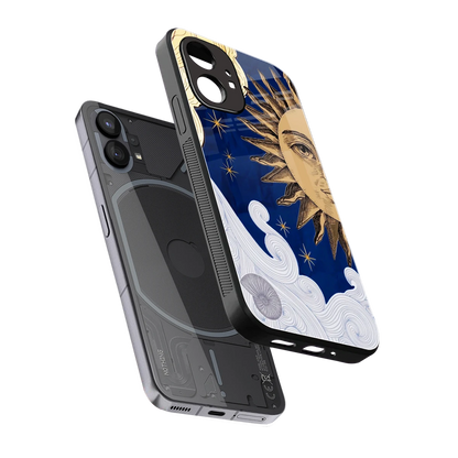 Solar Bliss sleek nothing phone 1 cover with tempered glass back and TPU edges