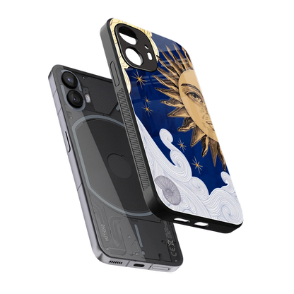 Solar Bliss sleek nothing phone 2 cover with tempered glass back and TPU edges
