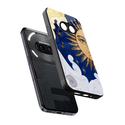 Solar Bliss sleek nothing phone 2a cover with tempered glass back and TPU edges
