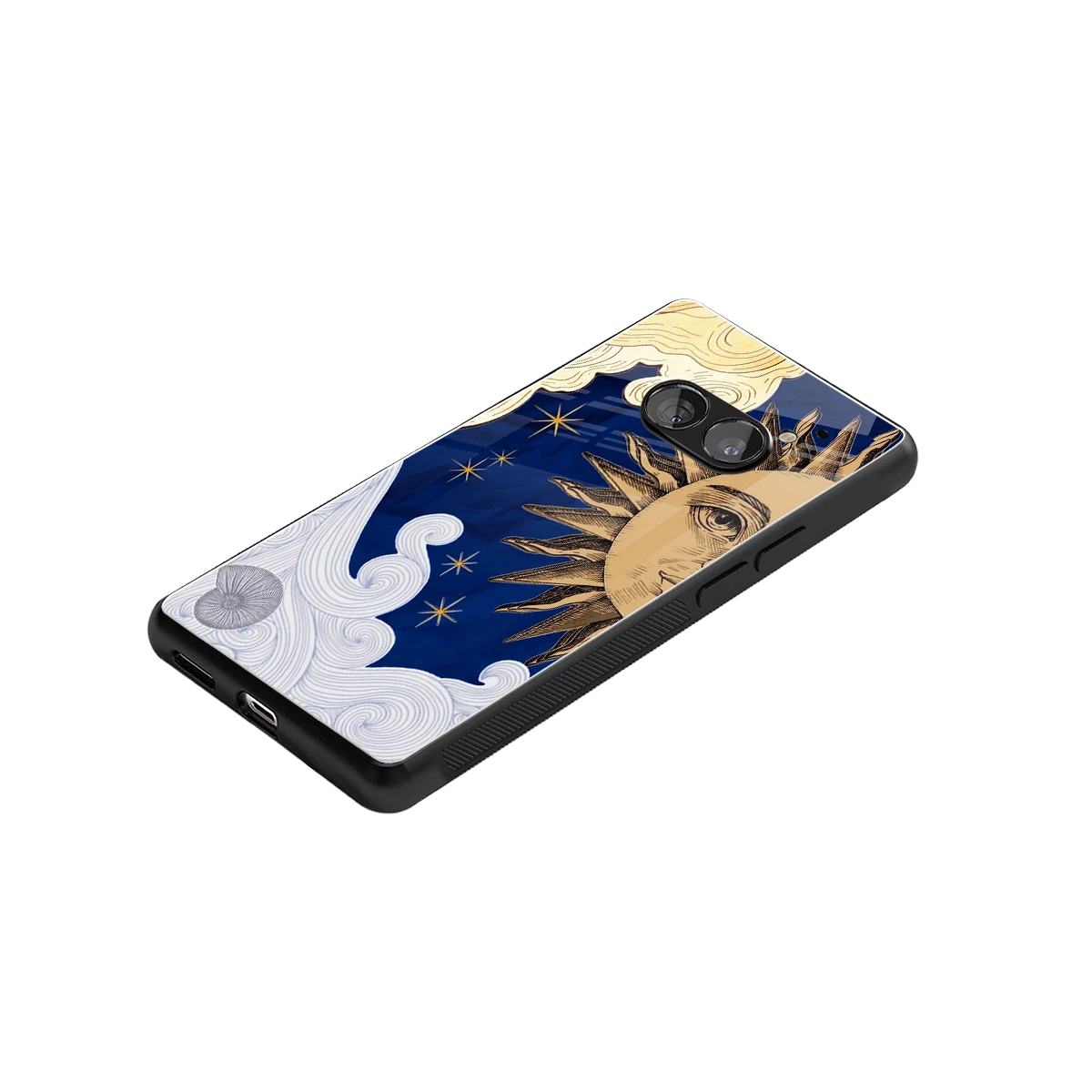 Solar Bliss stylish phone case for nothing phone 2a | glossy glass and slim fit