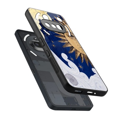 Solar Bliss sleek nothing phone 3a cover with tempered glass back and TPU edges