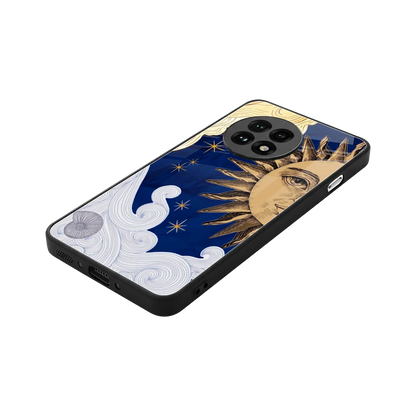 Solar Bliss stylish phone case for oneplus 13r | glossy glass and slim fit