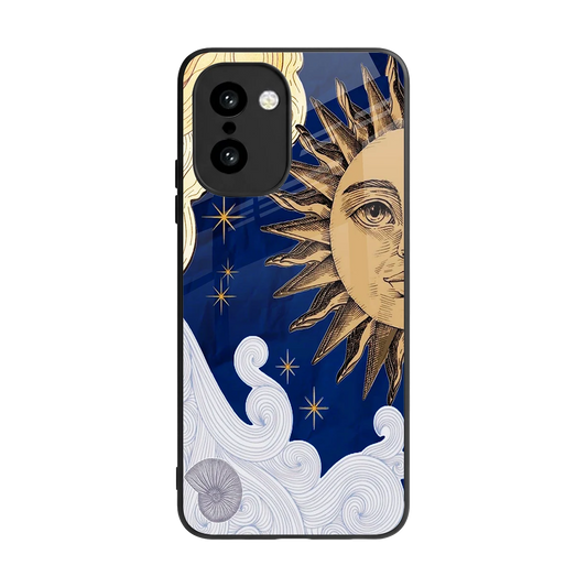 Solar Bliss back phone cover | glass case for oneplus 15r