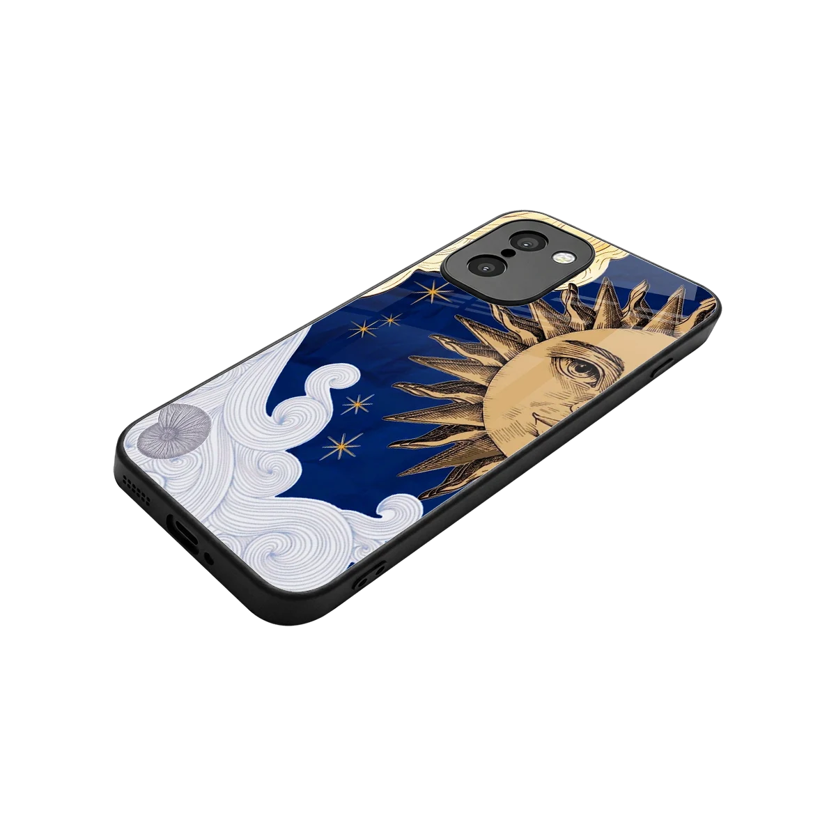 Solar Bliss stylish phone case for oneplus 15r | glossy glass and slim fit