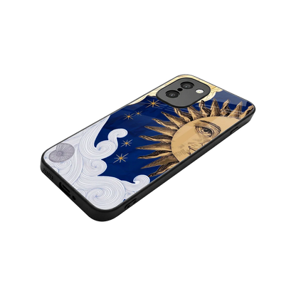 Solar Bliss stylish phone case for oneplus 15r | glossy glass and slim fit
