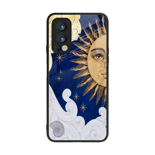 Solar Bliss back phone cover | glass case for oneplus nord 2