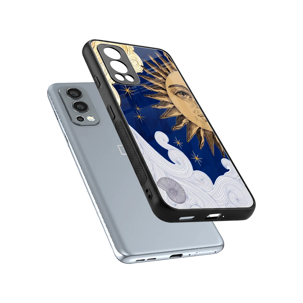 Solar Bliss sleek oneplus nord 2 cover with tempered glass back and TPU edges