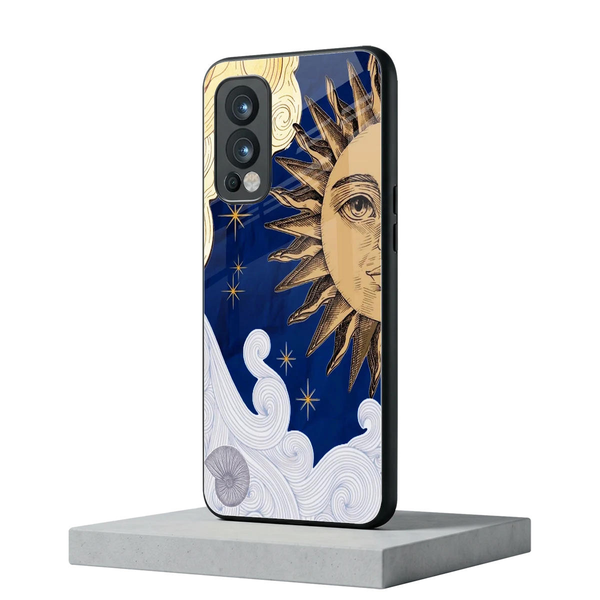 Solar Bliss oneplus nord 2 mobile cover | shockproof glass phone case