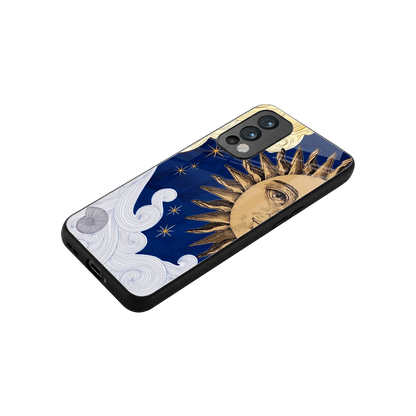 Solar Bliss stylish phone case for oneplus nord 2 | glossy glass and slim fit