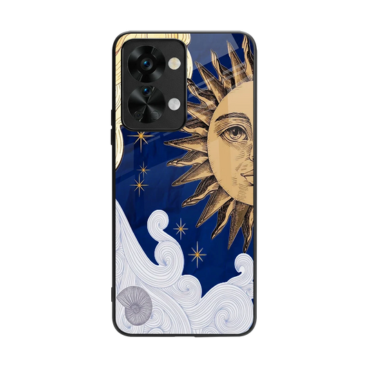 Solar Bliss back phone cover | glass case for oneplus nord 2t