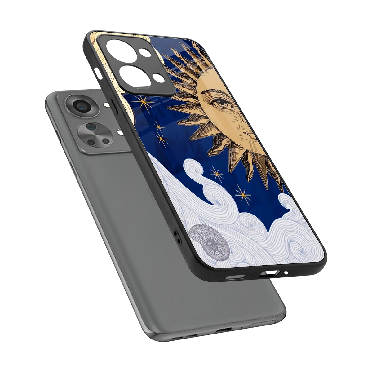Solar Bliss sleek oneplus nord 2t cover with tempered glass back and TPU edges