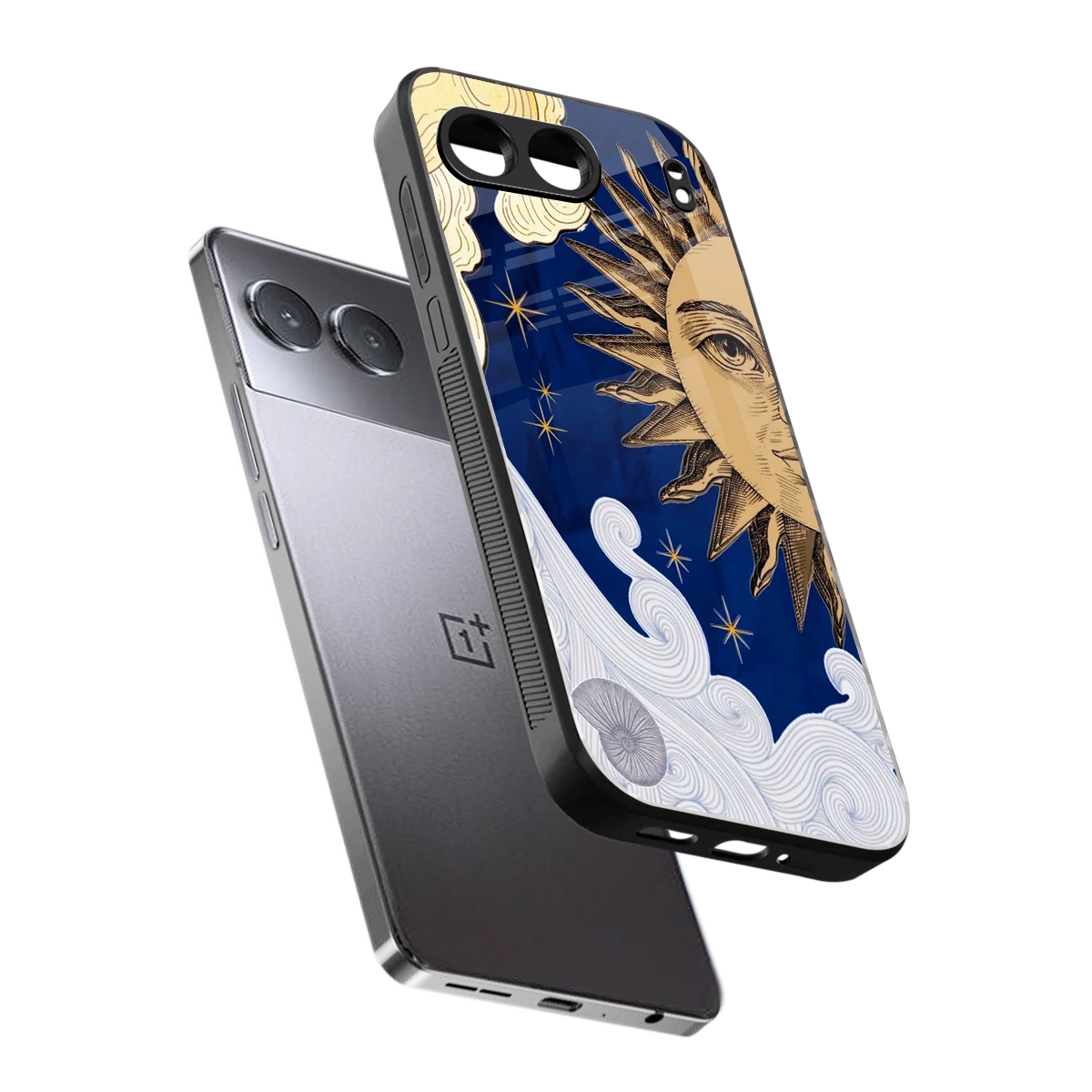 Solar Bliss sleek oneplus nord 4 cover with tempered glass back and TPU edges