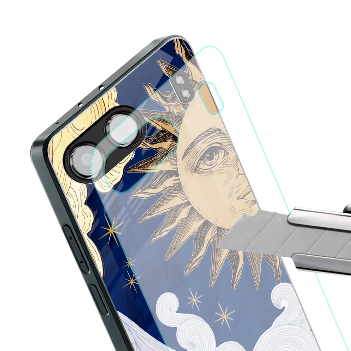 Solar Bliss stylish phone case for oneplus nord 4 | glossy glass and slim fit