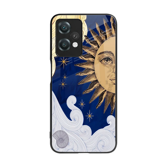 Solar Bliss back phone cover | glass case for oneplus nord ce 2 lite