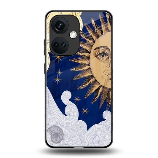 Solar Bliss back phone cover | glass case for oneplus nord ce 3