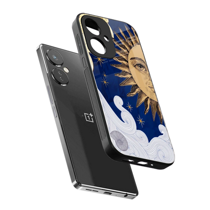 Solar Bliss sleek oneplus nord ce 3 cover with tempered glass back and TPU edges