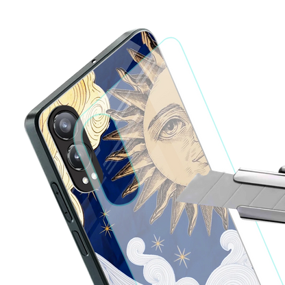 Solar Bliss stylish phone case for oneplus nord ce 4 lite | glossy glass and slim fit