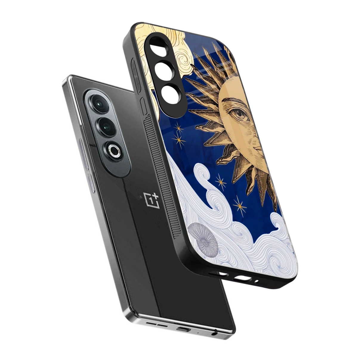 Solar Bliss sleek oneplus nord ce 4 cover with tempered glass back and TPU edges