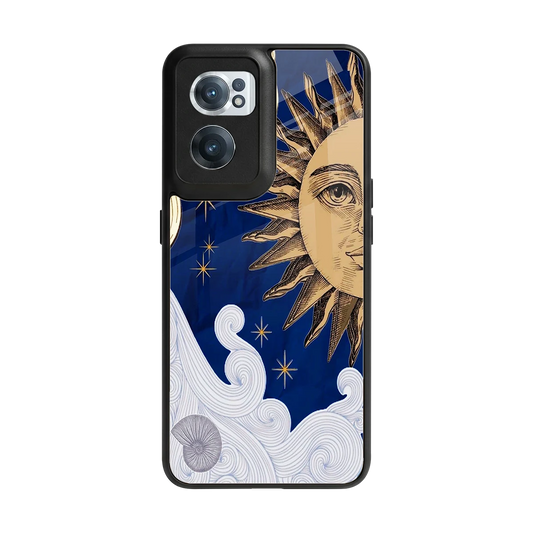 Solar Bliss back phone cover | glass case for oneplus nord ce 2