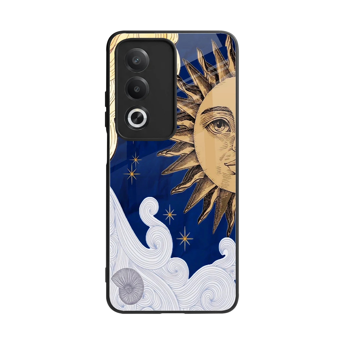 Solar Bliss back phone cover | glass case for oppo a3 pro