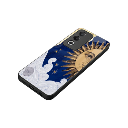 Solar Bliss stylish phone case for oppo a3 pro | glossy glass and slim fit