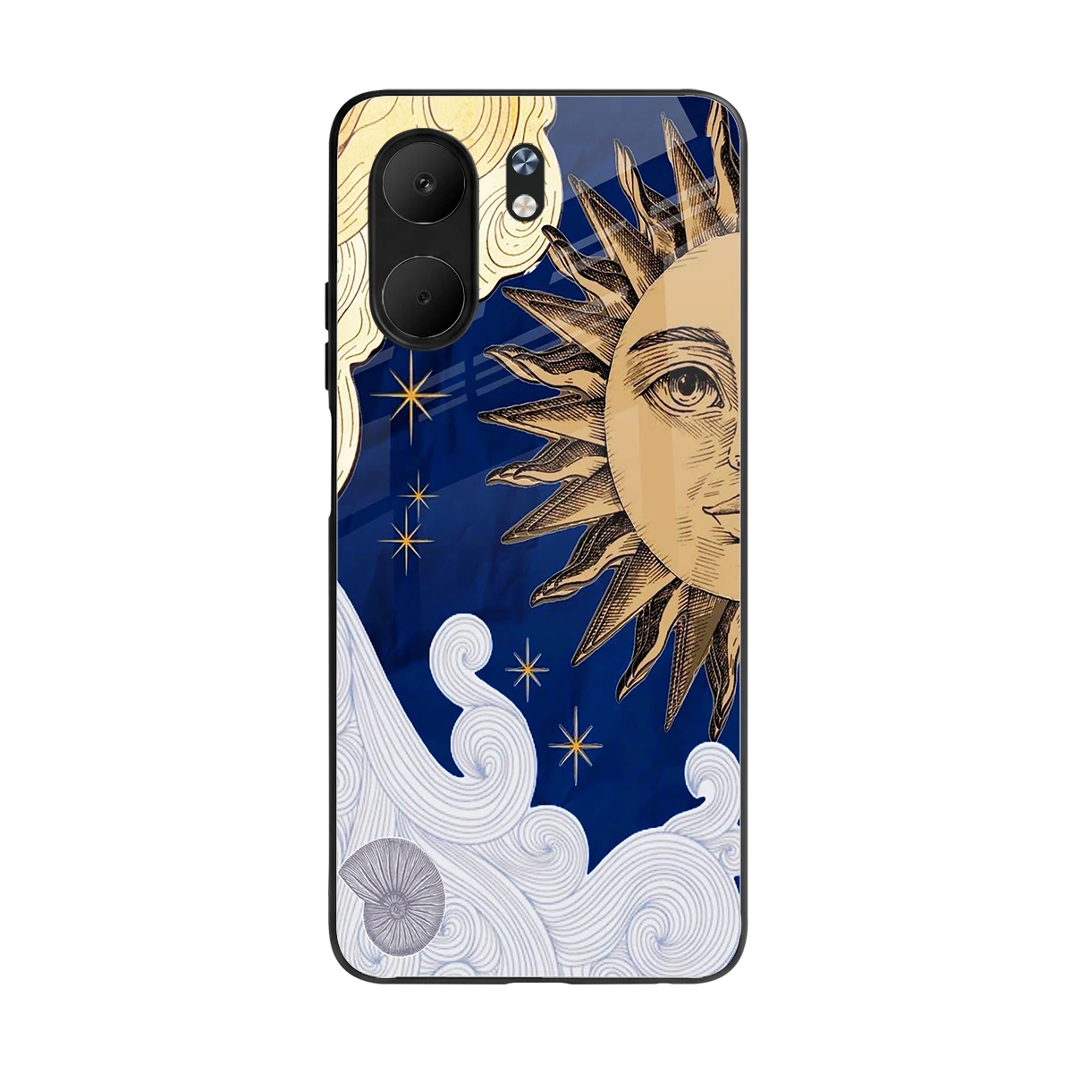 Solar Bliss back phone cover | glass case for oppo a5x 5g