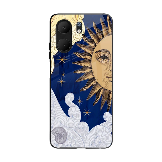 Solar Bliss back phone cover | glass case for oppo a5x 5g
