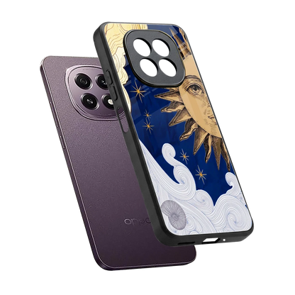 Solar Bliss sleek oppo f29 5g cover with tempered glass back and TPU edges