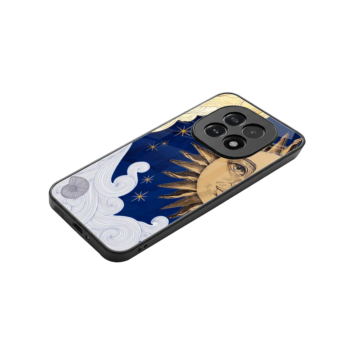Solar Bliss stylish phone case for oppo f29 5g | glossy glass and slim fit