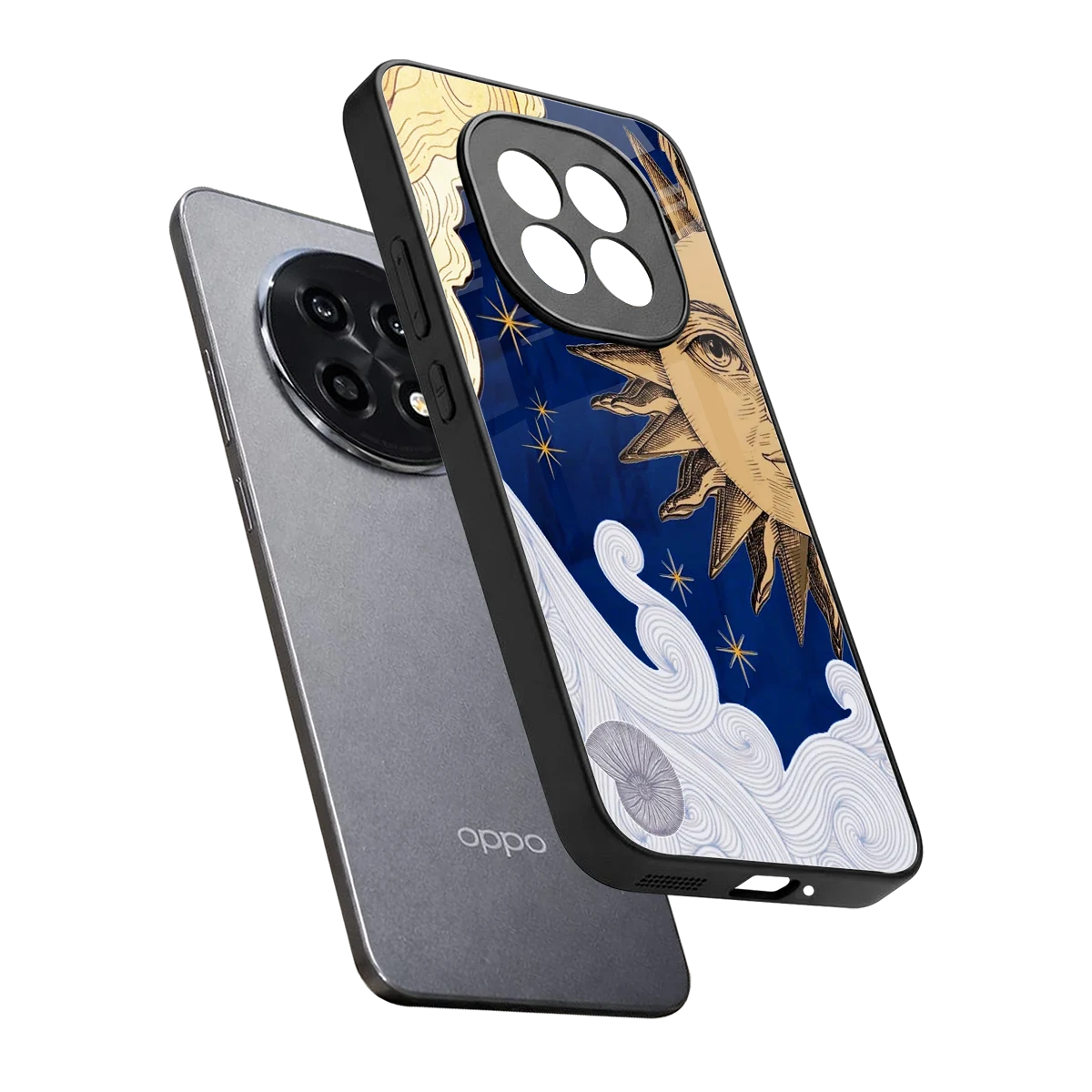 Solar Bliss sleek oppo f29 pro 5g cover with tempered glass back and TPU edges