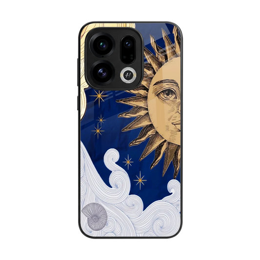 Solar Bliss back phone cover | glass case for oppo find x9