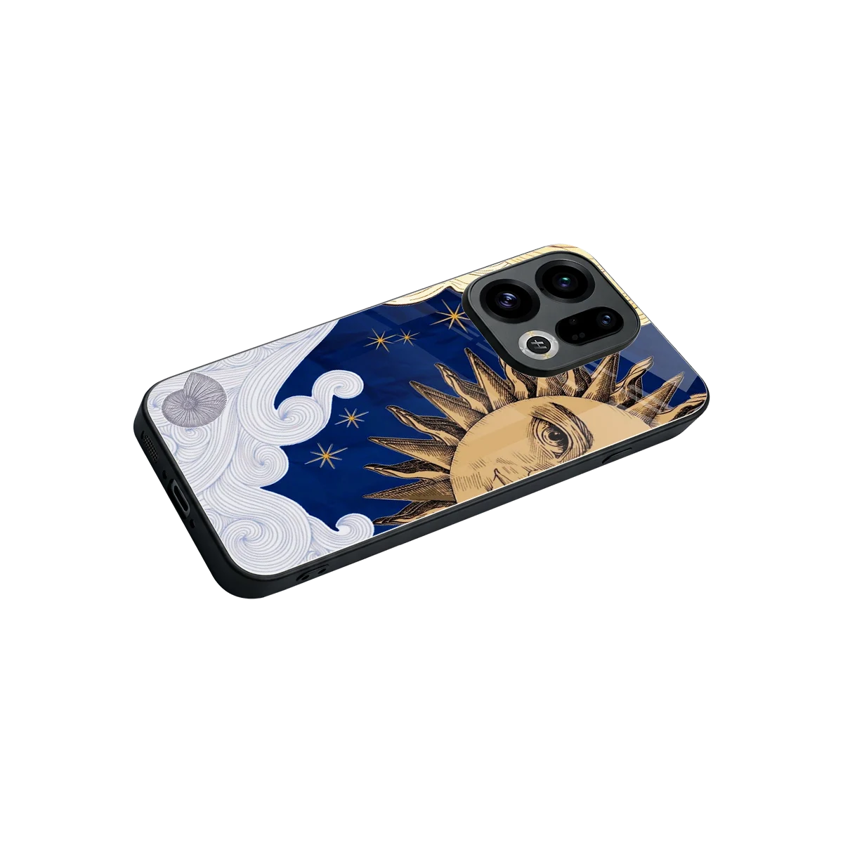 Solar Bliss stylish phone case for oppo find x9 | glossy glass and slim fit